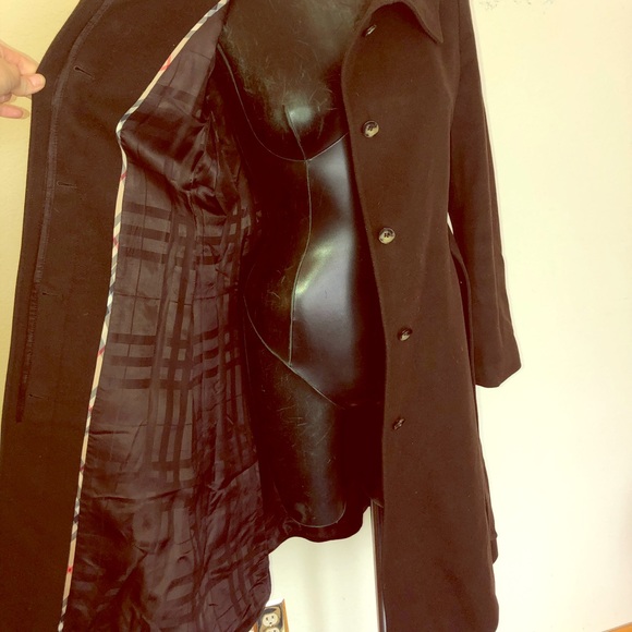 Burberry Brown Wool Cashmere Belted Midi Car Coat - Picture 5 of 8